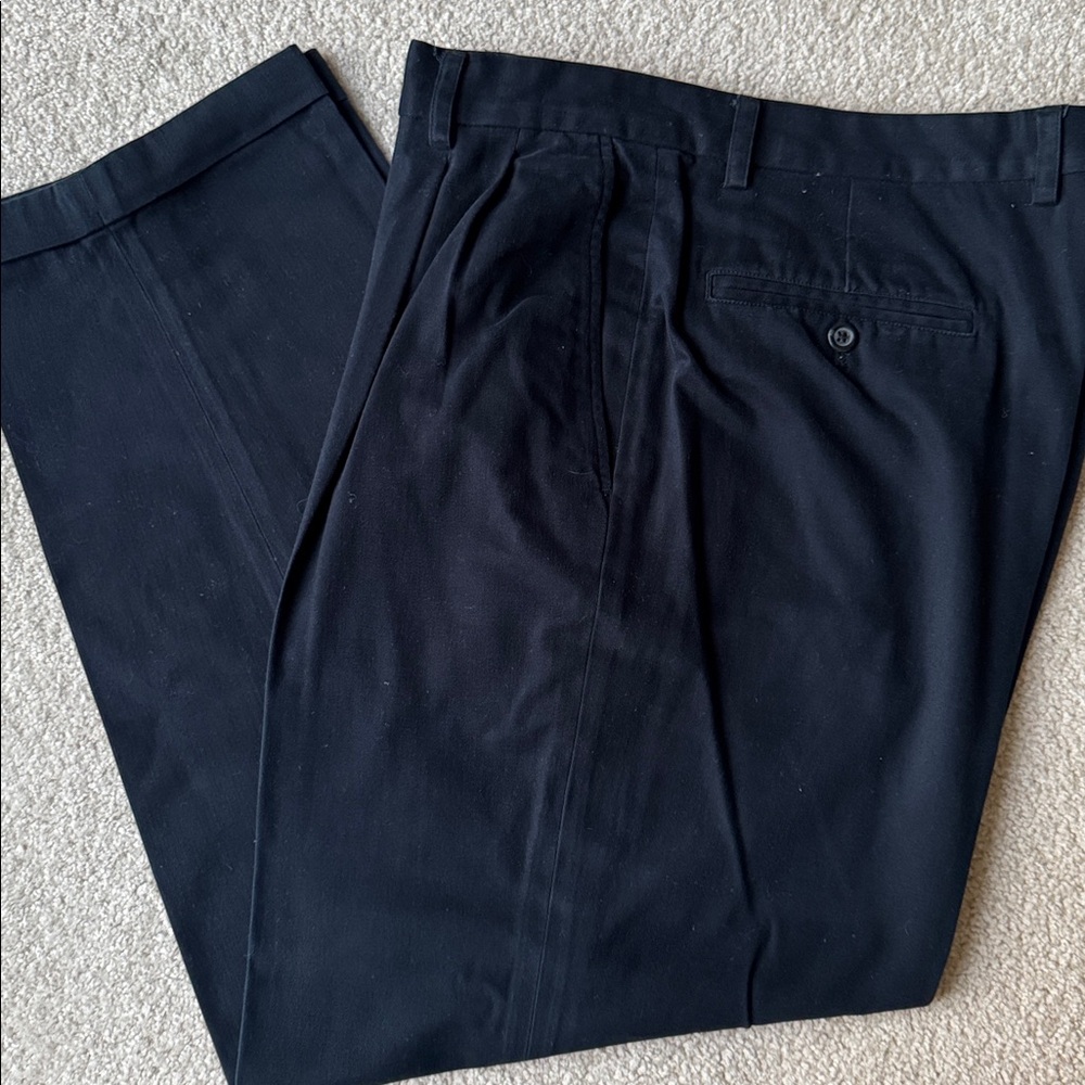 Bundle of 3 Pairs of Claiborne Pleated Cuffed Men's Classic Fit Pants - Picture 13 of 16